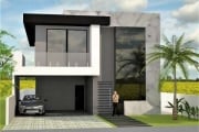 VENDA DE SOBRADO MODERNO NO CONDOMÍNIO ARUJÁ V, EM ARUJÁ/SP, com 300m², 04 suítes, sala 03 ambientes, piscina e garagem para 04 carros. CONSULTE-NOS.