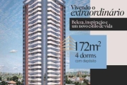 Apartamento de 172m² com 4 dormitórios, 2 ou 3 suítes no Alto Padrão da Vila Augusta.