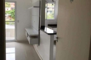 Apartamento no Condomínio Spazio Porto Teresópolis, medindo 55,96 m² de área privativa, semi mobiliado, com dois dormitórios, sala, sacada, cozinha,  banheiro social, área de serviço e uma vaga de gar