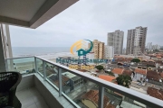 Apartamento em Mongaguá, bairro Vila São Paulo, mobiliado com 2 dormitórios sendo 1 suíte, vista para o mar, Residencial com lazer completo.