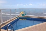 Apartamento Cobertura Duplex em Mongaguá, bairro Jardim Marina, mobiliado, espaçosa com 2 dormitórios sendo 1 suíte, piscina com vista para o mar!! Residencial com lazer!!