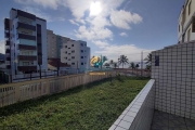 Apartamento Kitnet em Mongaguá, bairro Vila Anhanguera, sacada com vista para o mar, garagem coletiva.