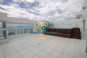 Apartamento Cobertura Linear em Mongaguá, bairro Centro, 3 dormitórios, mas planta para 4 dormitórios sendo 2 suítes, piscina com vista para o mar.