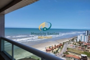 Apartamento padrão em Mongaguá, bairro Vera Cruz, 2 dormitórios sendo 1 suíte, terraço gourmet com vista para o mar, Residencial frente ao mar e com lazer completo, piscina com borda infinita.