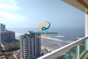 Apartamento alto padrão em Mongaguá, bairro Vera Cruz, 2 dormitórios sendo 1 suíte, terraço gourmet com vista para o mar, 1 vaga de garagem, Residencial frente ao mar e com lazer completo com piscina 