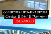 Belíssimo Aptº Cobertura Linear na Pituba: 3 Quartos, 3 Suítes, 2 Salas, 5 Banheiros, 3 Vagas, 164m², Piscina, Infraestrutura completa &gt; Salvador/Ba