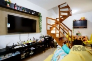 Vendo cobertura semi mobiliada  02 dormitórios no Centro Histórico de Porto Alegre. &lt;BR&gt;&lt;BR&gt;Parte inferior com sala, cozinha americana com armáriose e tampos em granito, lindo banheiro, do