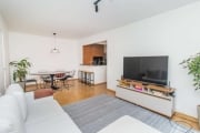 Ótimo apartamento de 87m² semi mobiliado, com 03 dormitórios, sendo 01 suíte, banheiro social, amplo living para 02 ambientes, cozinha americana com churrasqueira, área de serviço separada e 02 vagas 