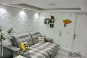 APARTAMENTO, 2 dormitórios, 1 vaga, teto com gesso, parede com detalhes em gesso 3d, banheiro com box de vidro, condomínio com portaria 12h, acesso com tag, salão de festas, quadra poliesportiva e pla