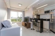 Lindo apartamento à venda no Condomínio Villagio Planalto Triunfo no bairro Jardim Itu Sabará. Apartamento mobiliado de 50m² privativos, com 2 dormitórios, sala para 2 ambientes, 1 banheiro, cozinha a