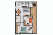 Apartamentos na Penha de 2 dormitórios, 1 vaga 40 m²