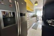 Apartamento com sacada gourmet vista MAR e 2 dormitórios à venda em Praia Grande!