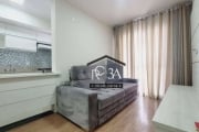 Lindo apartamento mobiliado, 48m², 1 dormitório e 1 vaga. Rua Serra de Bragança, Tatuapé - SP