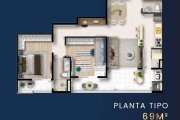 Apartamento com 2 dormitórios à venda, 69 m² por R$ 462.903,34 - Esplanada Independência - Taubaté/SP