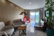 Apartamento com 3 dormitórios à venda, 124 m² por R$ 1.950.000,00 - Boqueirão - Santos/SP