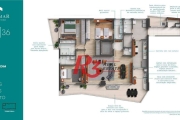 Apartamento à venda, 224 m² por R$ 3.440.000,00 - Gonzaga - Santos/SP