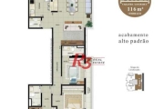 Apartamento à venda, 117 m² por R$ 1.551.381,00 - Ponta da Praia - Santos/SP