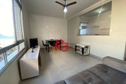 Apartamento com 1 dormitório para alugar, 45 m² por R$ 3.800,00/mês - Gonzaga - Santos/SP