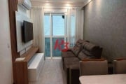 Apartamento Duplex com 2 dormitórios para alugar, 75 m² por R$ 5.809,02/mês - Gonzaga - Santos/SP