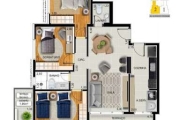 Apartamento com 3 dormitórios à venda, 115 m² por R$ 1.850.000,00 - Embaré - Santos/SP