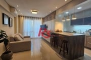 Apartamento com 2 dormitórios à venda, 85 m² por R$ 960.000,00 - Marapé - Santos/SP