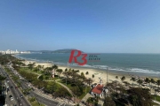 Apartamento 3 dormitórios varanda vista mar andar alto - Boqueirão -Santos