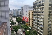 Apartamento com 1 dormitório para alugar, 47 m² por R$ 3.300,00/mês - Gonzaga - Santos/SP