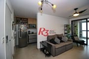 Apartamento com 2 dormitórios à venda, 83 m² por R$ 1.330.000,00 - Boqueirão - Santos/SP