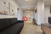 Apartamento com 1 dormitório para alugar, 54 m² por R$ 5.200,02/mês - Boqueirão - Santos/SP