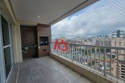 Apartamento com 3 dormitórios à venda, 96 m² por R$ 850.000,00 - Encruzilhada - Santos/SP