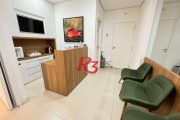 Sala, 44 m² - venda por R$ 550.000,00 ou aluguel por R$ 5.000,00/mês - Boqueirão - Santos/SP