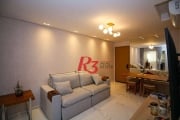 Apartamento com 3 dormitórios à venda, 81 m² por R$ 1.330.000,00 - Boqueirão - Santos/SP