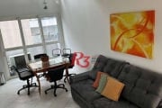 Loft com 1 dormitório para alugar, 72 m² por R$ 5.800,00/mês - Gonzaga - Santos/SP