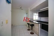 Apartamento com 1 dormitório, 44 m² - venda por R$ 210.000,00 ou aluguel por R$ 3.000,00/mês - José Menino - Santos/SP