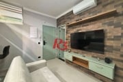 Apartamento com 2 dormitórios para alugar, 55 m² por R$ 4.200,02/mês - Gonzaga - Santos/SP