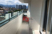 Apartamento com 2 dormitórios para alugar, 60 m² por R$ 4.200,00/mês - Macuco - Santos/SP