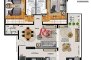 Apartamento à venda, 83 m² por R$ 1.990.000,00 - Embaré - Santos/SP