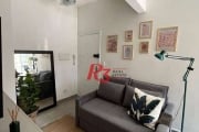 Apartamento com 1 dormitório para alugar, 42 m² por R$ 3.800,00/mês - Pompéia - Santos/SP