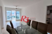 Apartamento com 2 dormitórios para alugar, 90 m² por R$ 3.300,02/mês - Boqueirão - Santos/SP