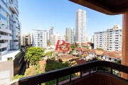 Apartamento com 3 dormitórios à venda, 118 m² - Gonzaga - Santos/SP