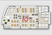 Sala para alugar, 156 m² por R$ 9.688,71/mês - Vila Matias - Santos/SP