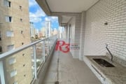 Apartamento Garden com 1 dormitório à venda, 70 m² por R$ 690.000,00 - Boqueirão - Santos/SP