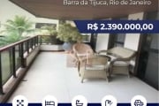 BARRA DA TIJUCA APARTAMENTO 4 QUARTOS 243M², COM 3 VAGAS..