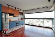 Apartamento de 35 M², todo mobiliado, ampla sala, 1 dormitório, 1 vaga - Bela Vista - São Paulo