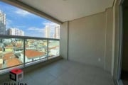 Apartamento 55 m², 2 dormitórios, sala, cozinha americana, área de serviço, varanda, 2 banheiros, 1 vaga e Lazer: piscina.