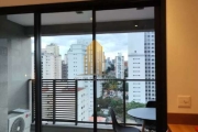 Condomínio Go Platô, Pompéia - Studio de 27m² com 1 dormitório, 1 banheiro e 1 sacada