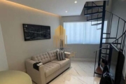 Condomínio Palazzo Gritti na Vila Nova Conceição, Apartamento Duplex de 45m² com 1 suíte e 1 vaga.