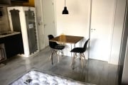 Condomínio Bko Citizen. Apartamento com 31m². Um dormitório, banheiro social e uma vaga. Na consolaç