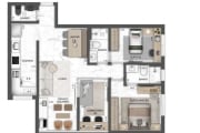 Apartamento à venda, 82 m² por R$ 802.170,94 - Vila Andrade - São Paulo/SP