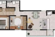 Fiori - Apartamento com 63m², 2 Dorm (1 Suíte), 1 Vaga e Ótima Localização em Barueri/SP! Contato: Suit (11) 94584-8250